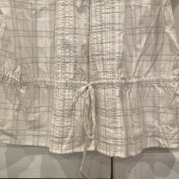 Merona Plaid Boho Style Top with Front Tie - Women’s Size XL . tops shirts - Picture 2 of 5